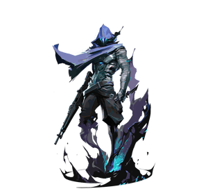 This is the Avatar Image for the Omen (Valorant) AI Voice and Text to Speech Generator